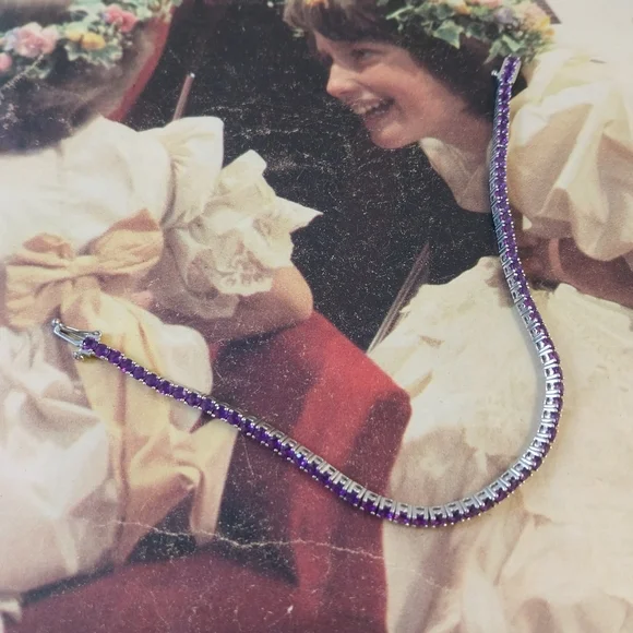 Sterling Silver Amethyst  Bracelet - Picture 11 of 16